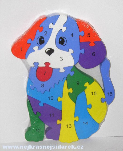 Puzzle > varianta Pejsek - modrý