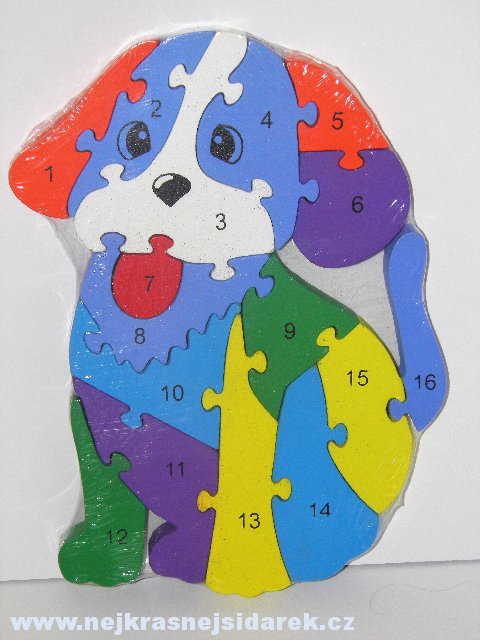 Puzzle > varianta Pejsek - modrý