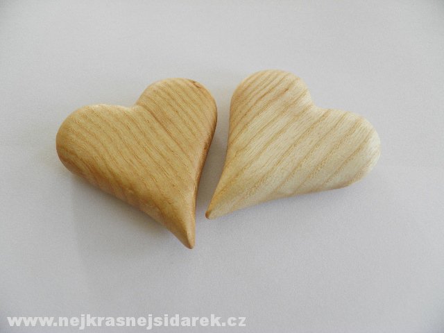 Srdíčko do ruky - Jasan > varianta JASAN > 6x6cm