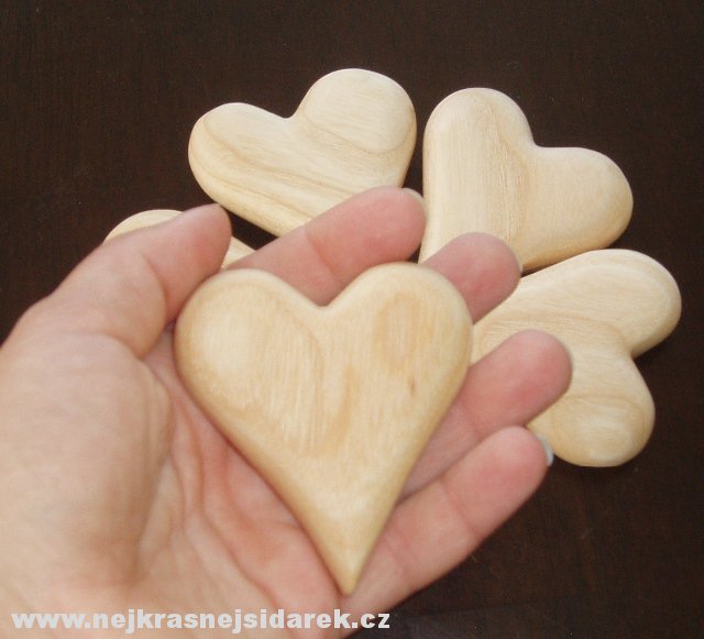 Srdíčko do ruky - Jasan > varianta JASAN > 6x6cm