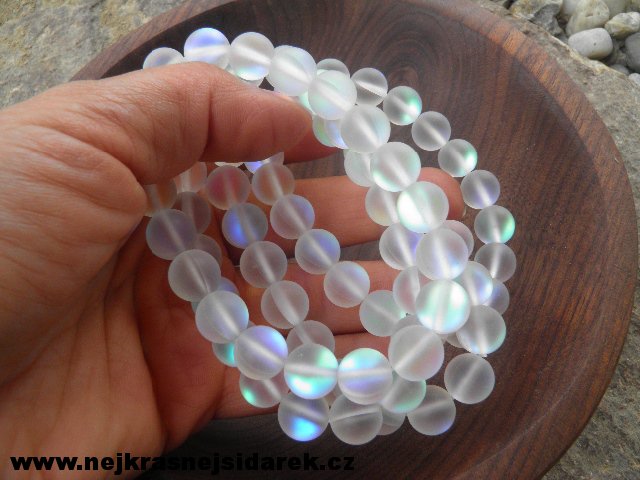 Léčivý náramek z minerálů > varianta Bílá