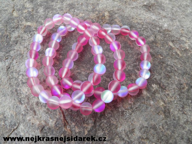 Léčivý náramek z minerálů > varianta Růžová