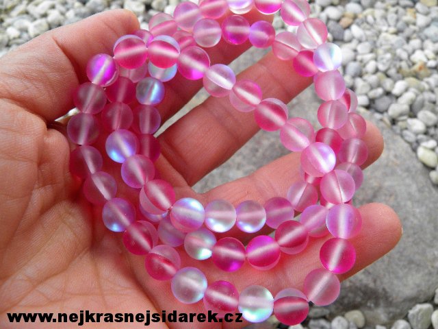 Léčivý náramek z minerálů > varianta Růžová