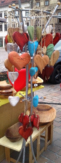 Srdce ze dřeva - Srdce z lásky - Žluté - menší  > varianta Menší