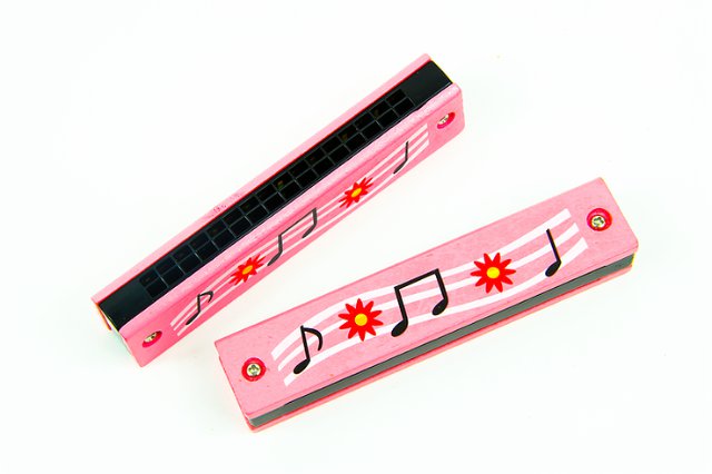 Dřevěná harmonika > varianta mix barev