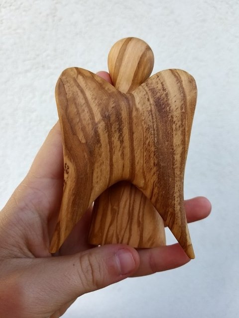 Malý andílek ze dřeva > varianta oliva