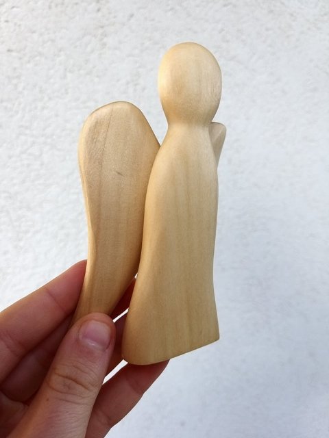 Malý andílek ze dřeva > varianta topol