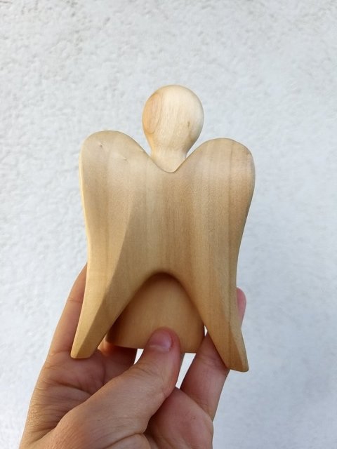 Malý andílek ze dřeva > varianta topol