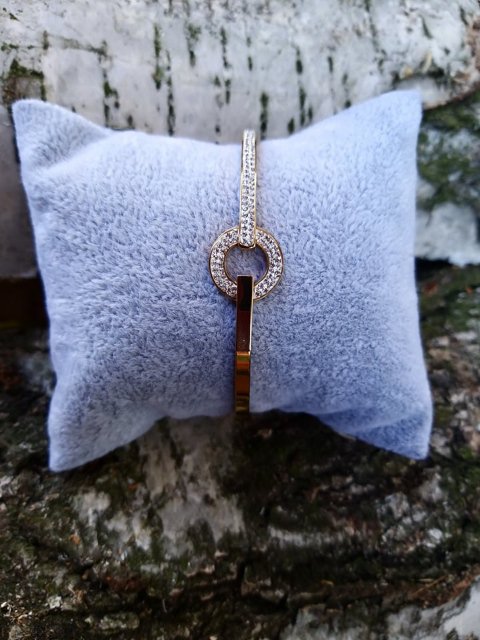 Zlatý náramek s kamínky > varianta Chirurgická ocel