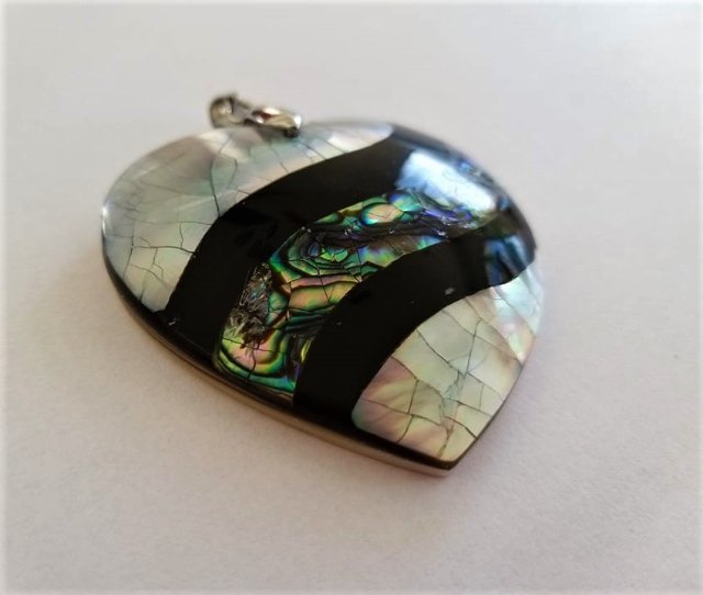 Přívěsek s perletí > varianta srdce