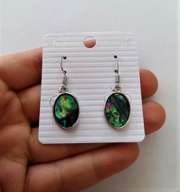 Náušnice z perleti > varianta ovál