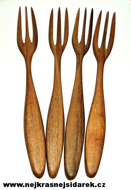 Dřevěná vidlička - Ořešák vlašský > varianta Ořešák vlašský