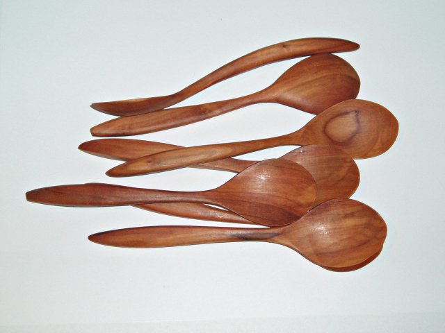 Dřevěná lžička - Dezertní > varianta Jabloň