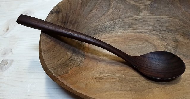 Ořešáková lžíce na jídlo > varianta Široký náhubek