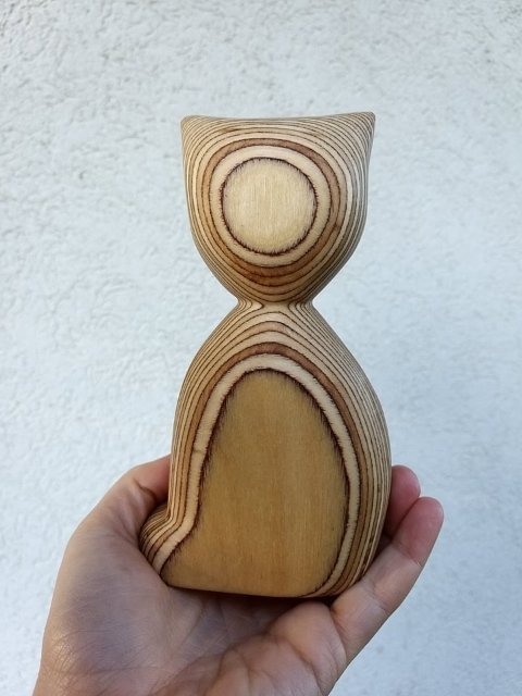 Dřevěná kočička > varianta Bříza