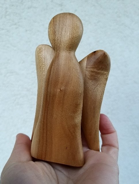 Dřevěný andílek z javoru > varianta Andílek malý