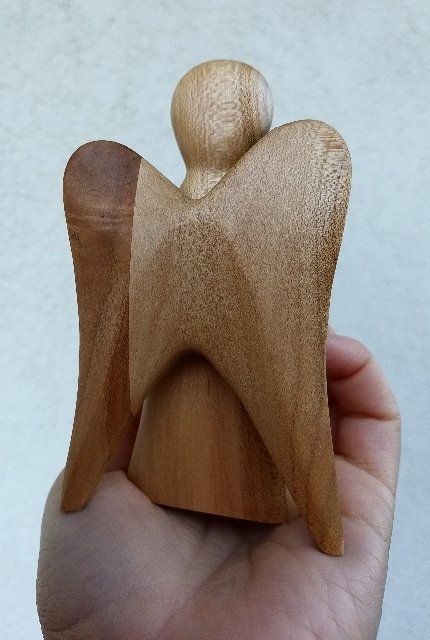 Dřevěný andílek z javoru > varianta Andílek malý