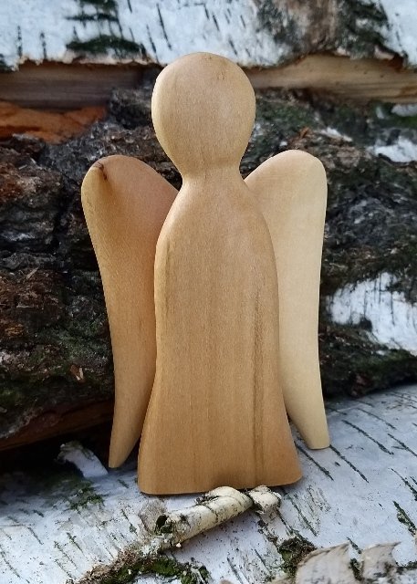 Dřevěný andílek z lípy > varianta Andílek malý