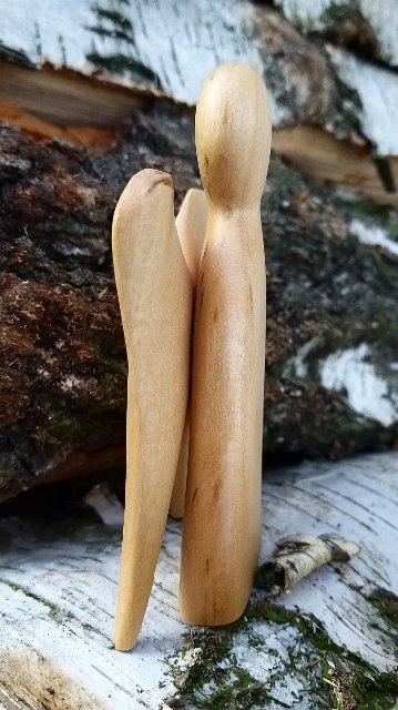 Dřevěný andílek z lípy > varianta Andílek malý