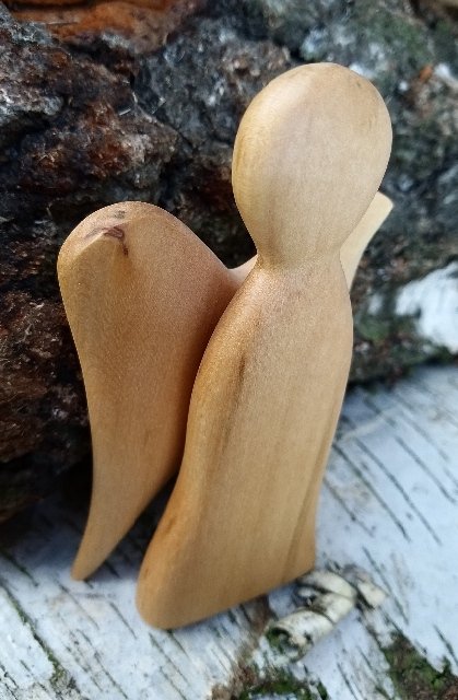 Dřevěný andílek z lípy > varianta Andílek malý