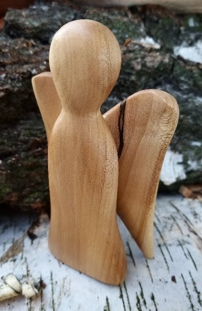 Dřevěný andílek z javoru > varianta Andílek malý