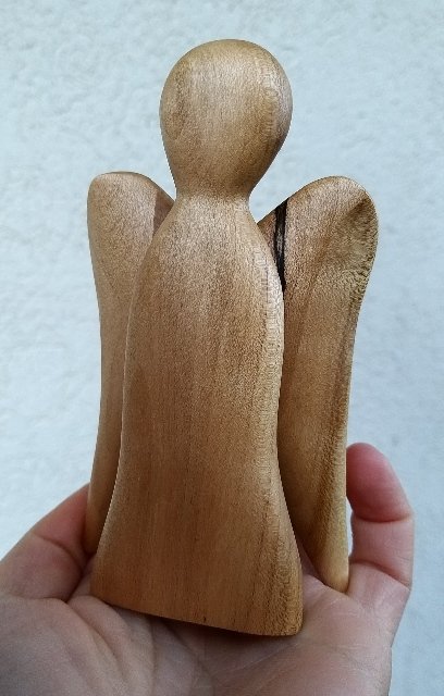 Dřevěný andílek z javoru > varianta Andílek malý