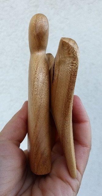 Dřevěný andílek z javoru > varianta Andílek malý