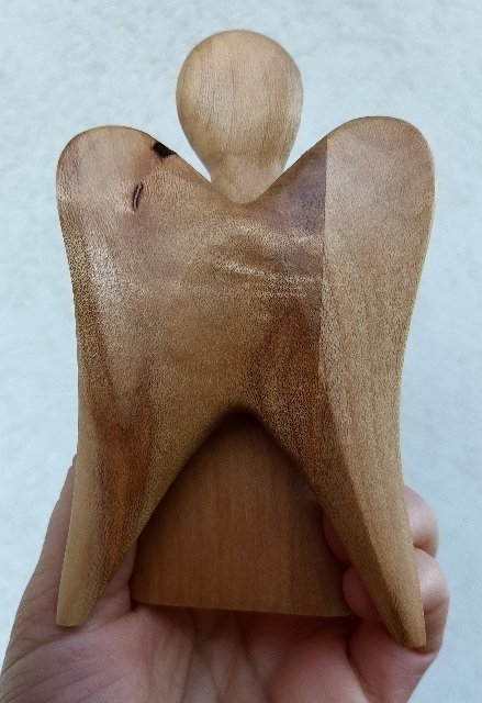 Dřevěný andílek z javoru > varianta Andílek malý