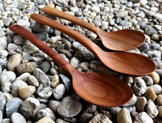 Dřevěná lžíce ze švestky > varianta široká