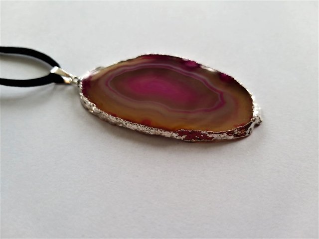 Achátový plátek > varianta růžový