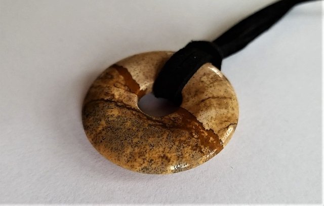 Donut z jaspisu obrázkového > varianta světle hnědá