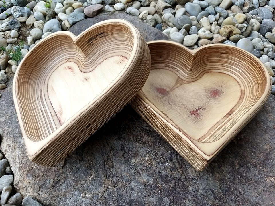 Mísa ve tvaru srdce - Bříza
