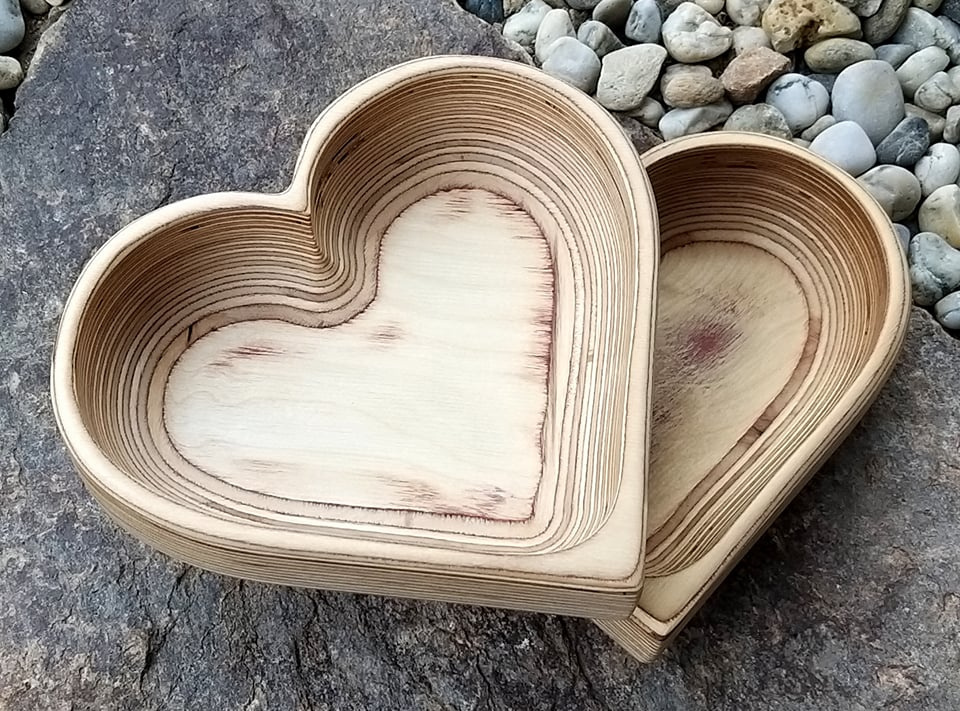 Mísa ve tvaru srdce - Bříza