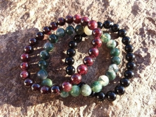 Sada broušených minerálu - Vodnář > varianta pánská