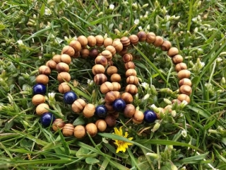 Lapisový náramek se dřevem > varianta PÁNSKÁ, DÁMSKÁ, DĚTSKÁ