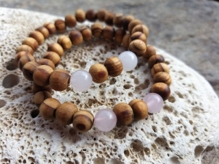 Růženínoví náramek se dřevem > varianta PÁNSKÁ, DÁMSKÁ, DĚTSKÁ
