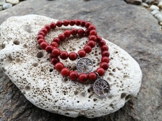 Náramek se stromem života - Korál > varianta PÁNSKÁ, DÁMSKÁ, DĚTSKÁ