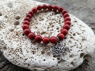 Náramek se stromem života - Korál > varianta PÁNSKÁ, DÁMSKÁ, DĚTSKÁ