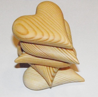 Srdíčko do ruky - MODŘÍN > varianta MODŘÍN > 6x6cm