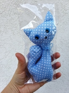 Levandulová kočička > varianta Modrá s modrou stuhou