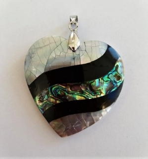 Přívěsek s perletí > varianta srdce